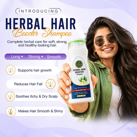 HERBAL HAIR BOOSTER SHAMPOO STRONGER, THICKER & HEALTHIER HAIR - For Men and Women
