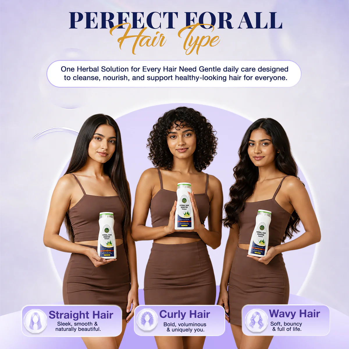 HERBAL HAIR BOOSTER SHAMPOO STRONGER, THICKER & HEALTHIER HAIR - For Men and Women